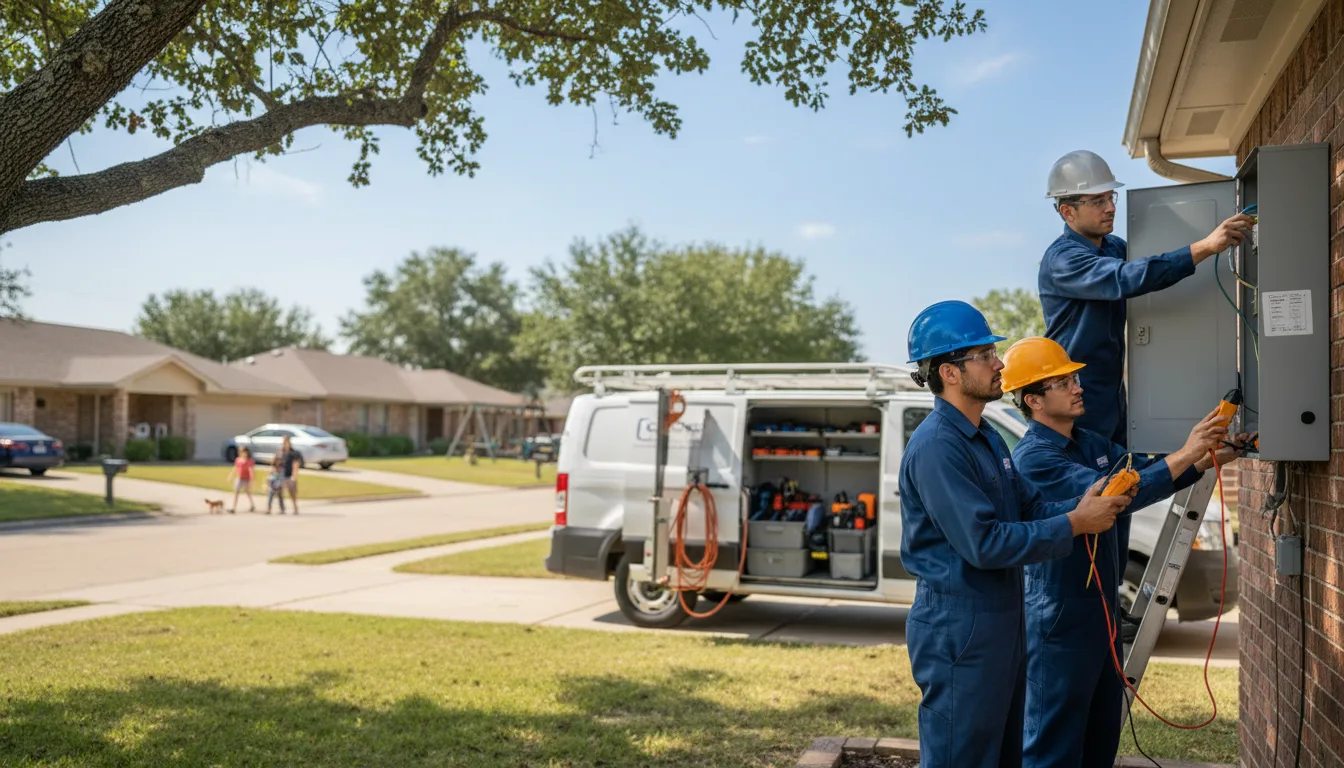 Certified electrician providing emergency electrical services in Dutchtown, MO